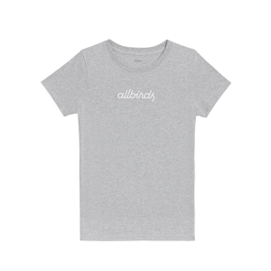 Women's Recycled Tee - Logo - Heathered Grey