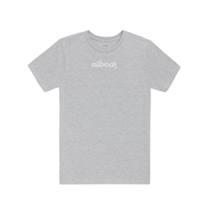 Men's Recycled Tee - Logo - Heathered Grey