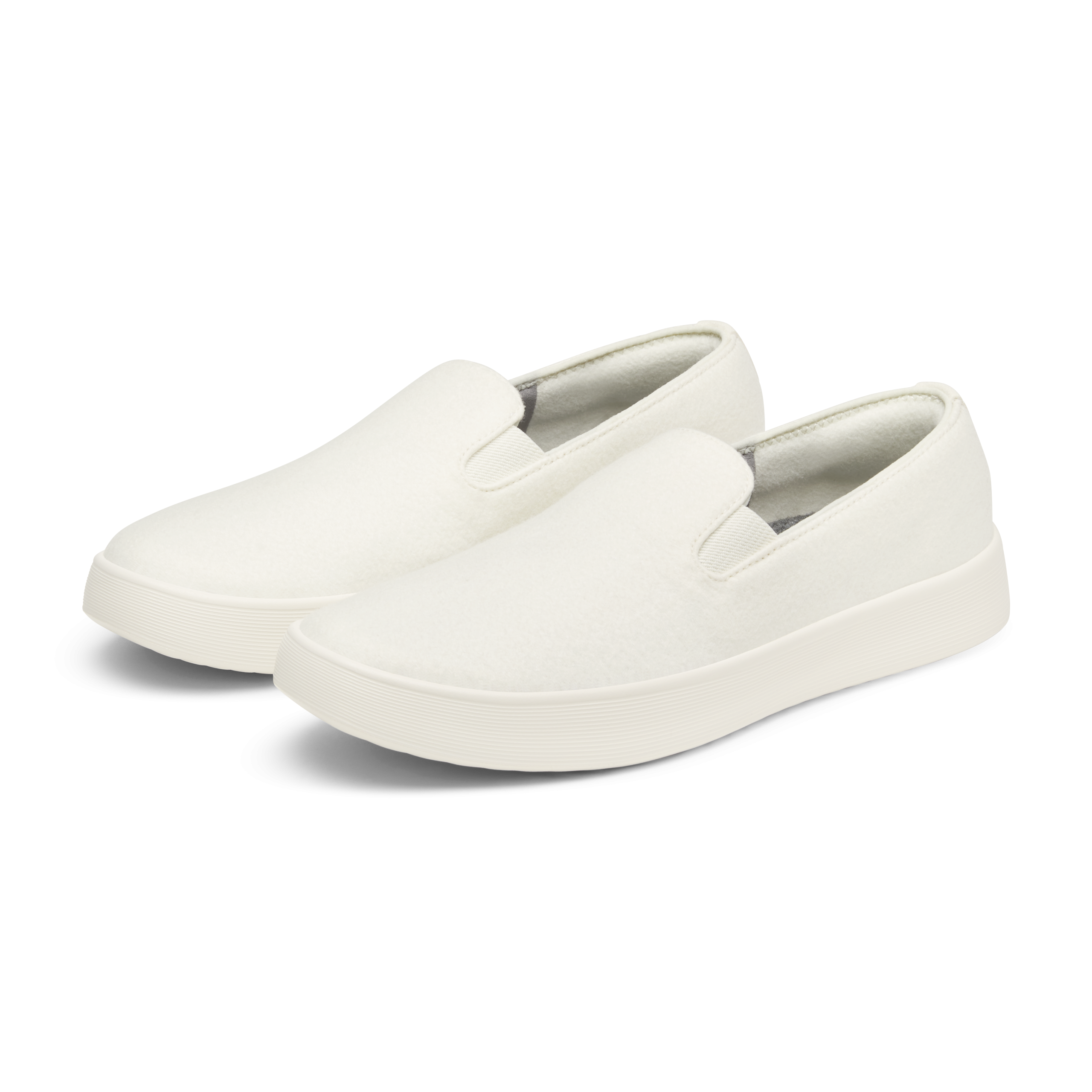 Women's Wool Cruiser Slip On - Natural White (Natural White Sole) - Image 5