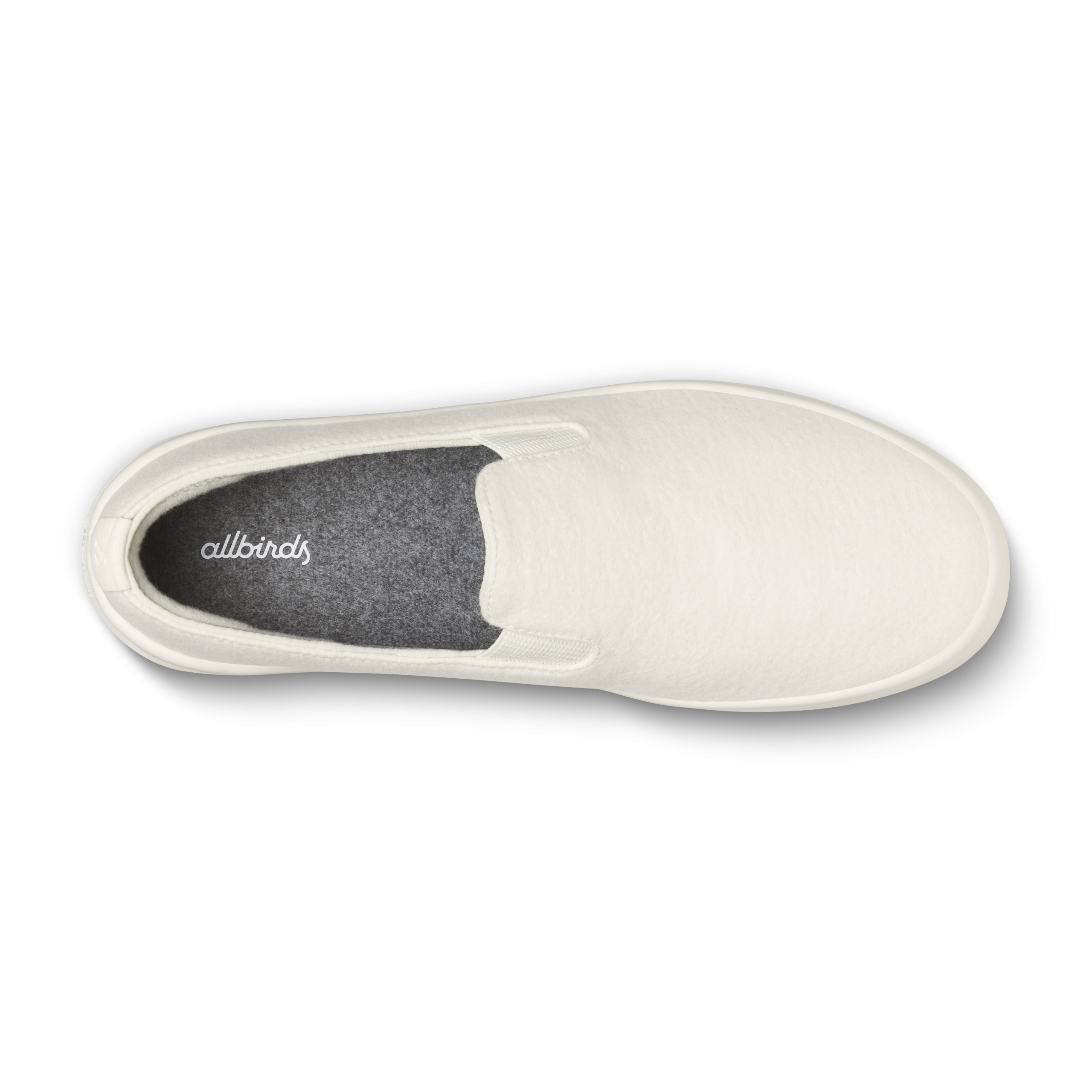 Men's Wool Cruiser Slip On - Natural White (Natural White Sole) - Image 3