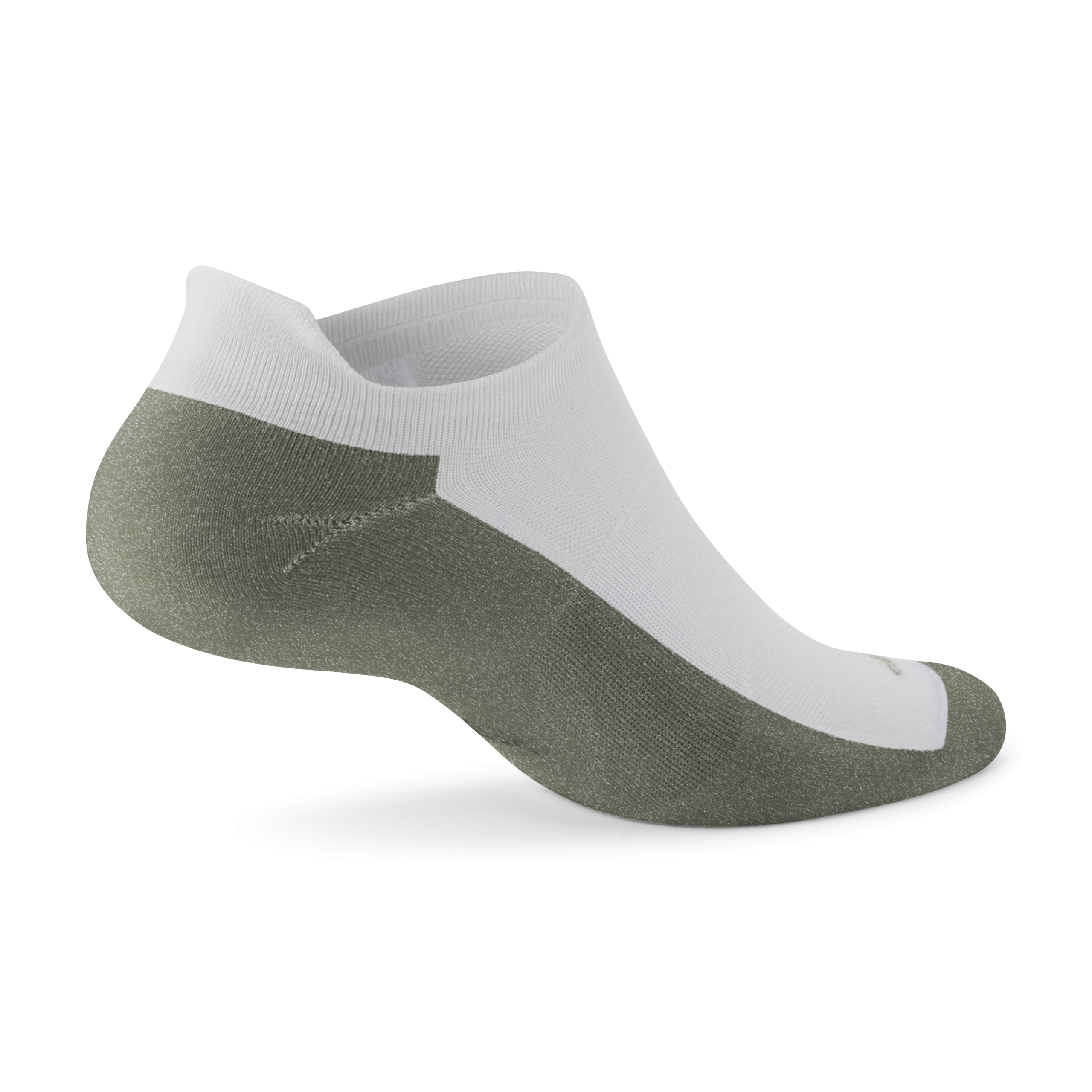 Anytime Ankle Sock - Blizzard/Thunder Green - Image 2