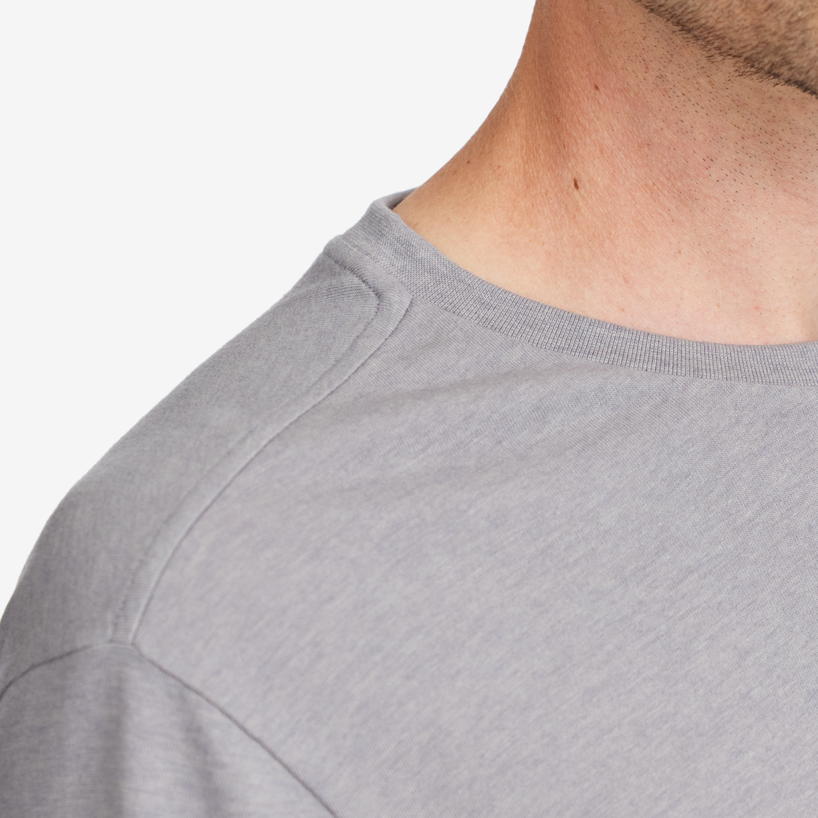 Men's Soft Merino Tee - Medium Grey - Image 2